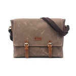 Gillario Design03 Kanvas-Deri Koyu Vizon 15.6 Inch Postacı Laptop Çantası - Görünüm 3
