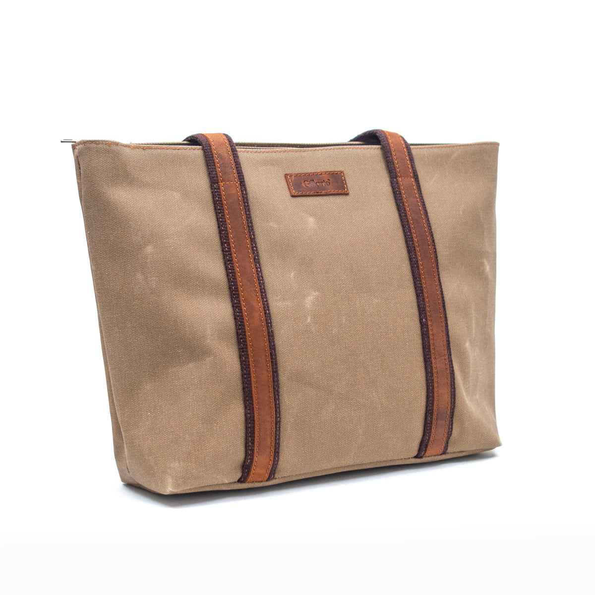 Gillario Design 05 Mumlu Kanvas Kumaş - Deri Kadın Camel Omuz Çanta - Görünüm 3