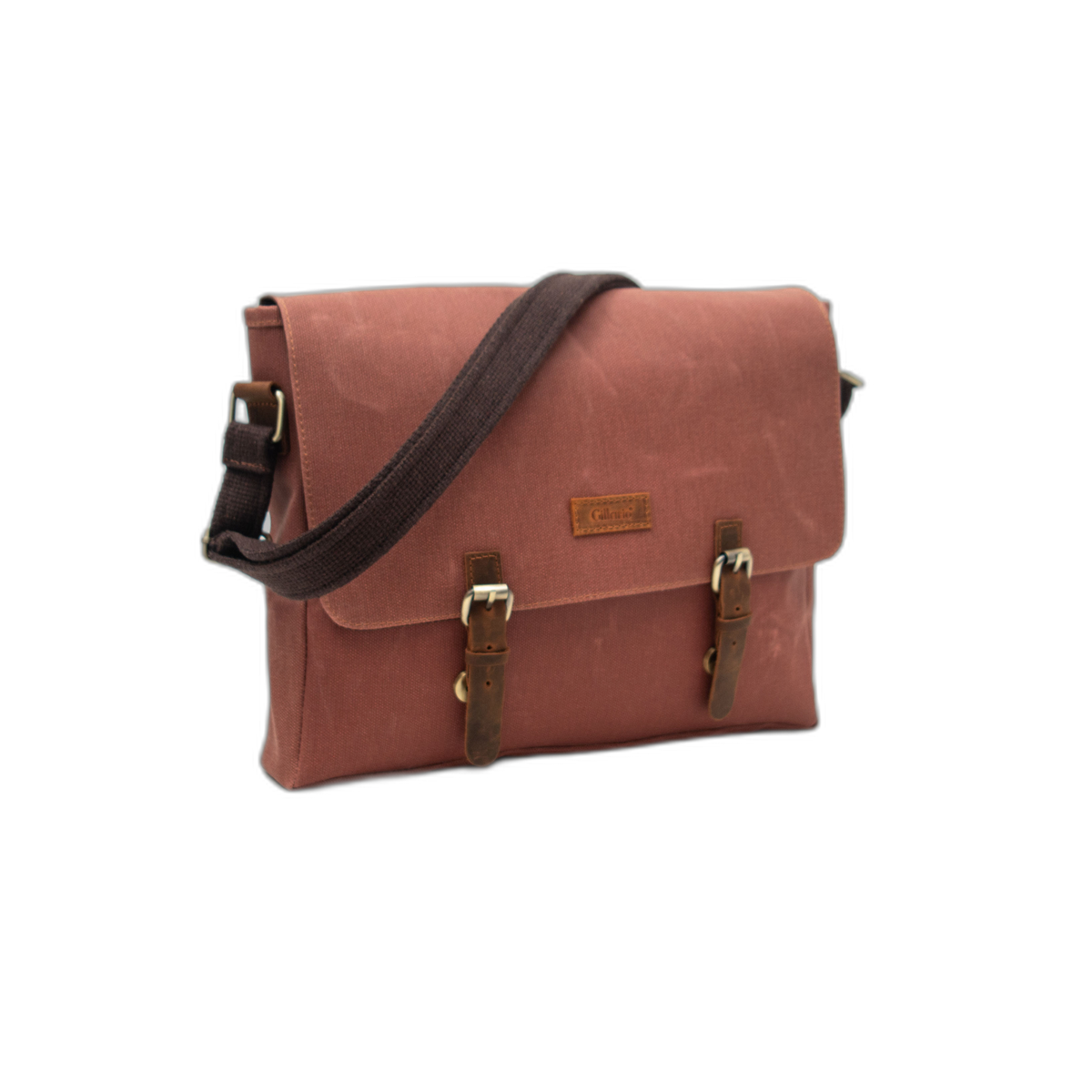 Gillario Design03 Kanvas Deri Kiremit 15.6 Inch Postacı Laptop Çantası - Görünüm 3