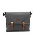 Gillario Design03 Kanvas Deri Füme 15.6 Inch Postacı Laptop Çantası - Görünüm 1