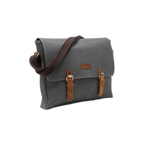 Gillario Design03 Kanvas Deri Füme 15.6 Inch Postacı Laptop Çantası - Görünüm 2