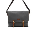 Gillario Design03 Kanvas Deri Füme 15.6 Inch Postacı Laptop Çantası - Görünüm 3