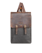 Gillario DESIGN02 15.6 Inch Siyah Kanvas (Deri Kapak) Laptop Sırt Çantası - Görünüm 1