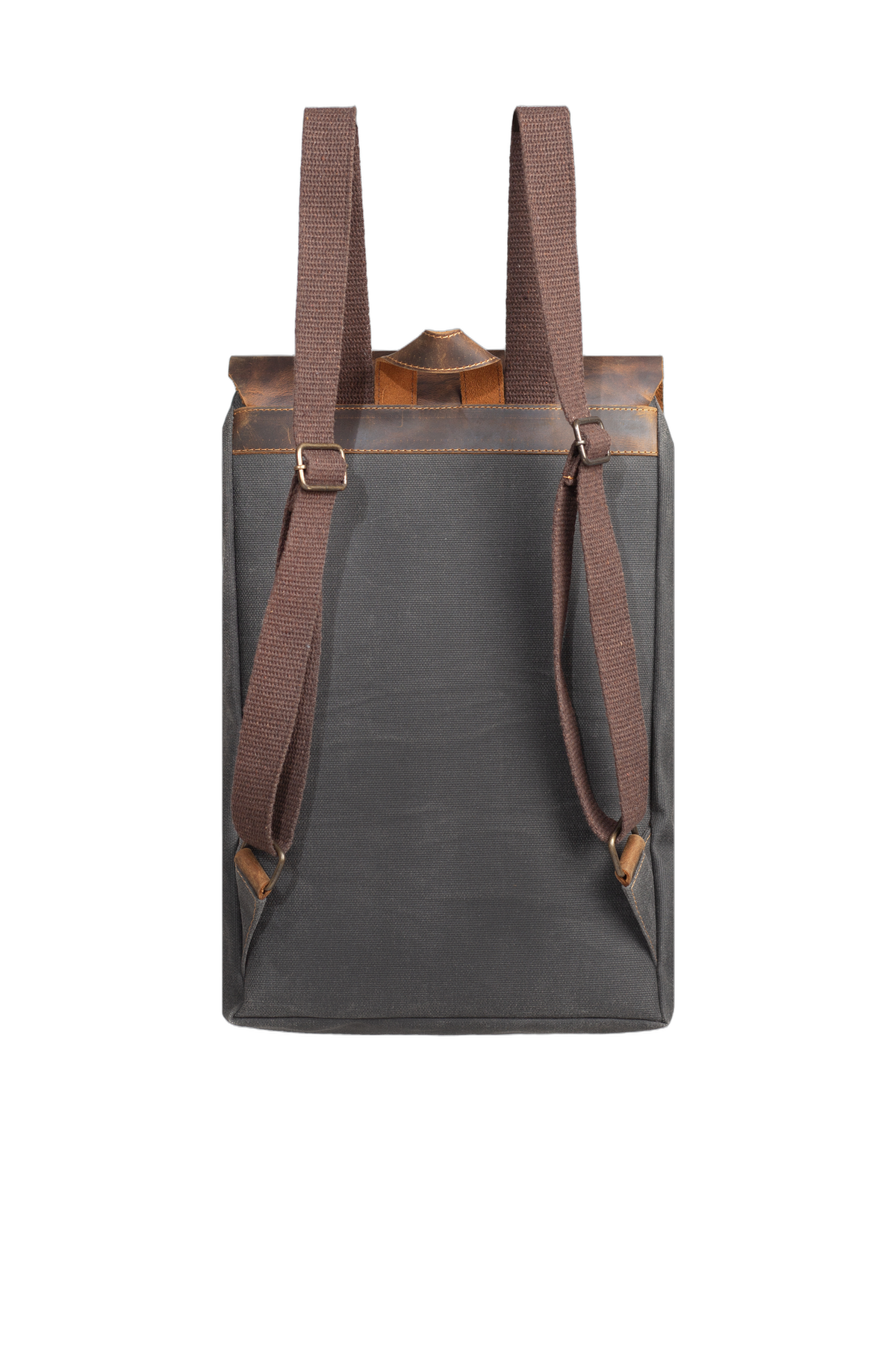 Gillario DESIGN02 15.6 Inch Siyah Kanvas (Deri Kapak) Laptop Sırt Çantası - Görünüm 3