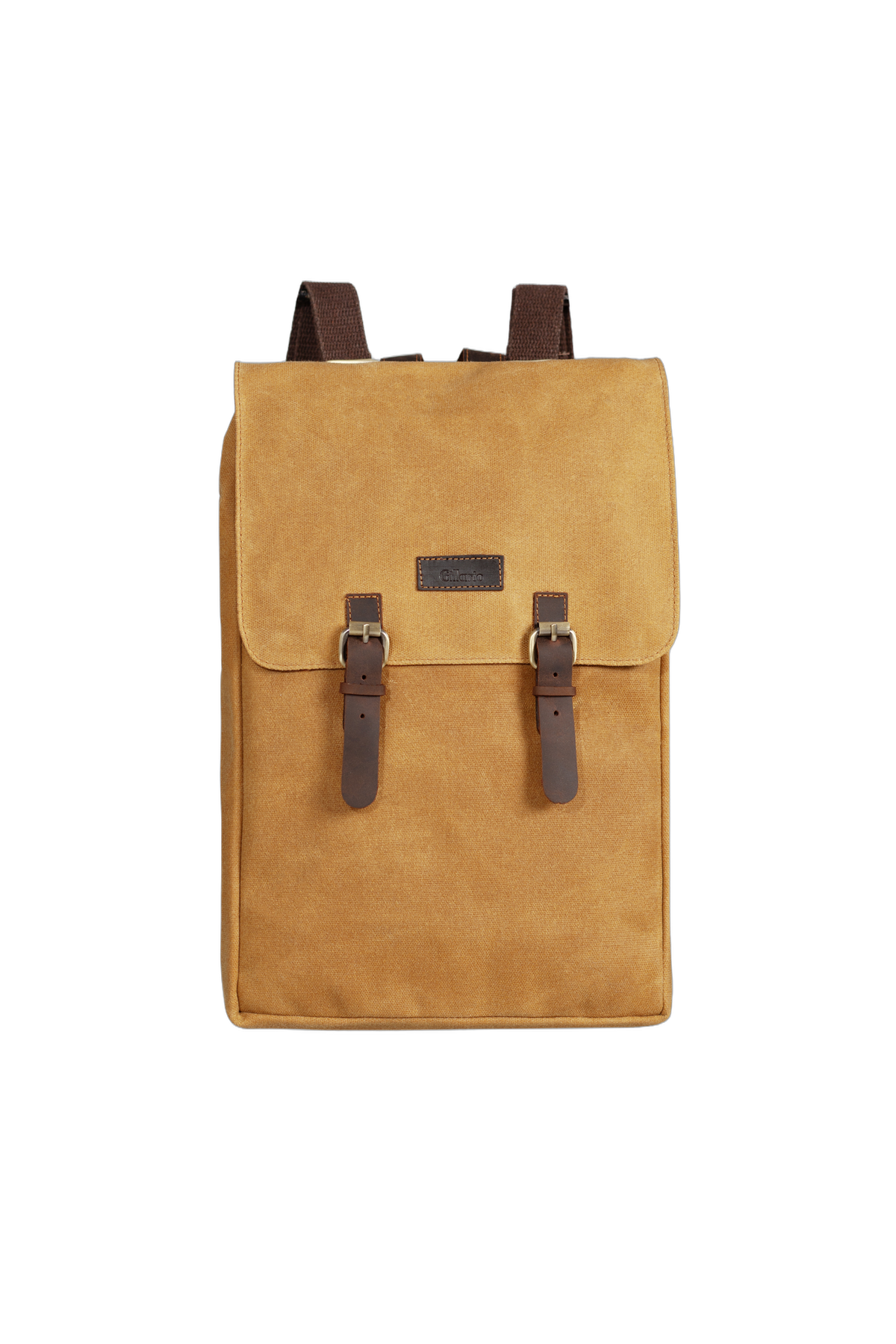 Gillario DESIGN02 15.6 Inch Hardal Kanvas Laptop Sırt Çantası - Görünüm 1