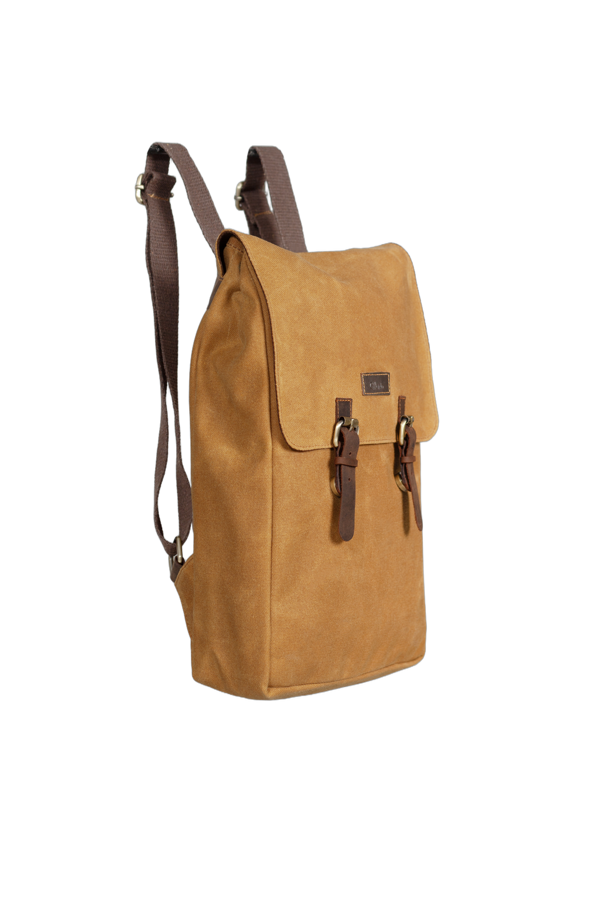 Gillario DESIGN02 15.6 Inch Hardal Kanvas Laptop Sırt Çantası - Görünüm 2