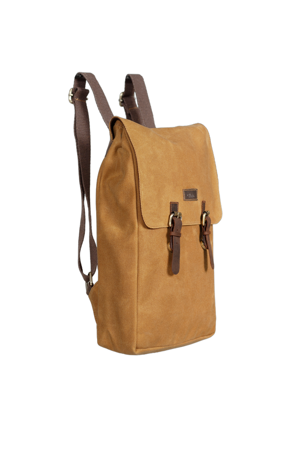 Design 02 15.6 Inch Hardal Kanvas Laptop Sırt Çantası