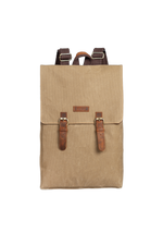 Gillario DESIGN02 15.6 Inch Camel Kanvas Laptop Sırt Çantası - Görünüm 1