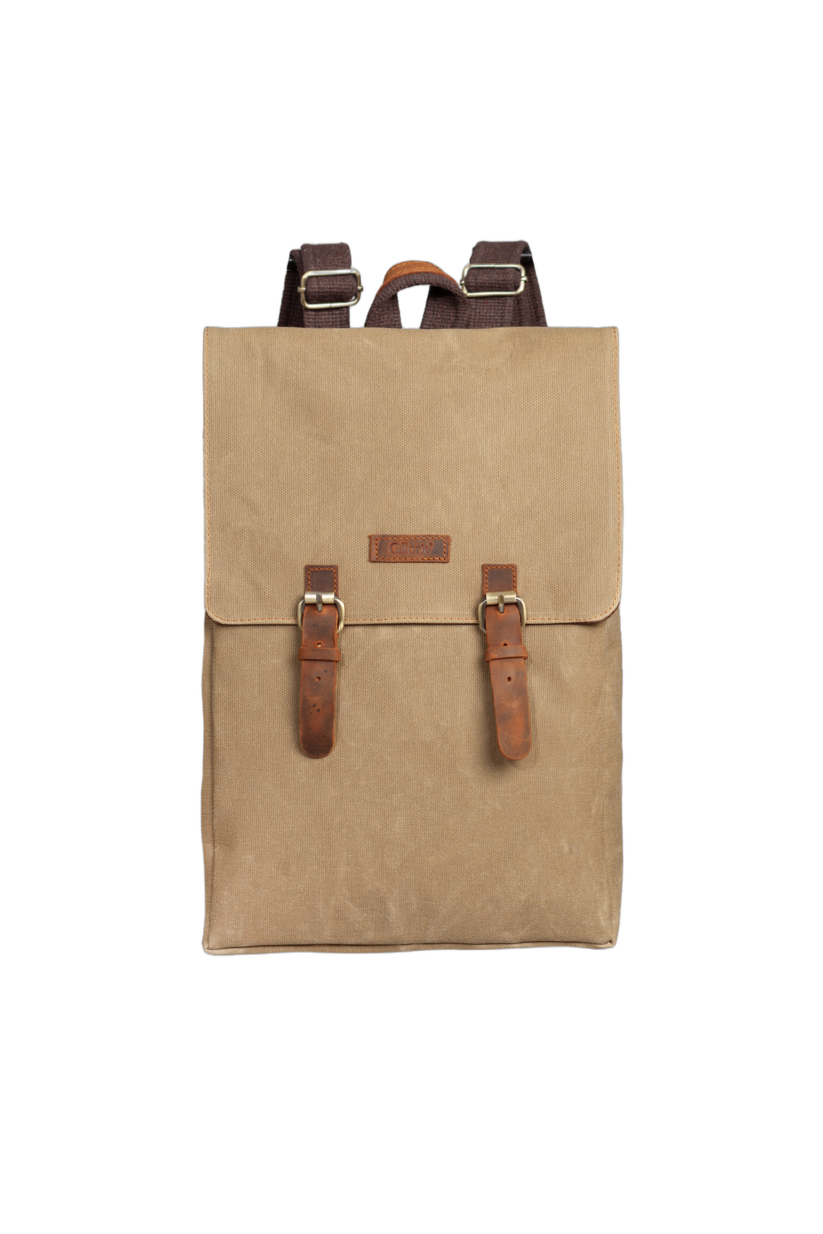 Gillario DESIGN02 15.6 Inch Camel Kanvas Laptop Sırt Çantası - Görünüm 1
