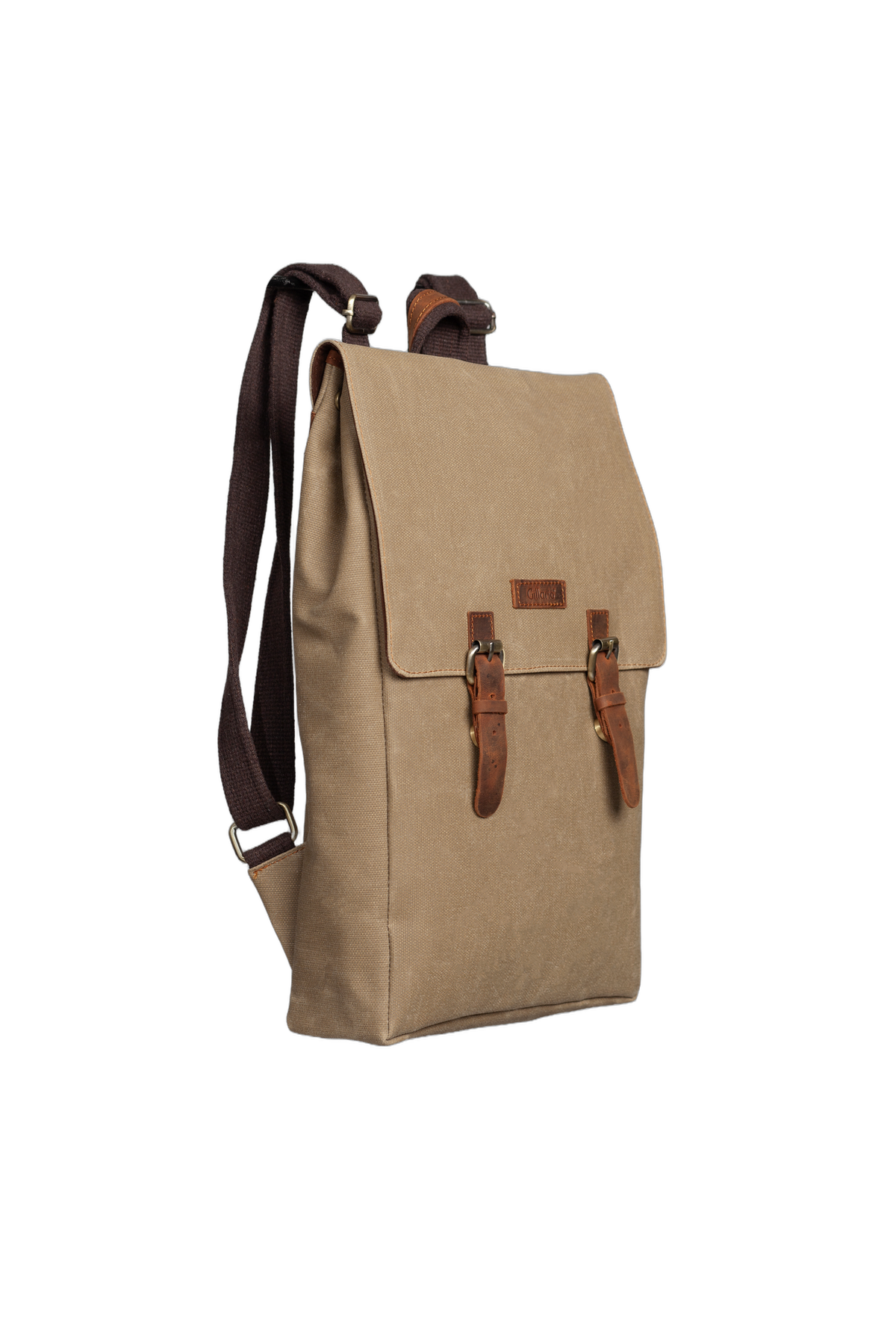 Gillario DESIGN02 15.6 Inch Camel Kanvas Laptop Sırt Çantası - Görünüm 2