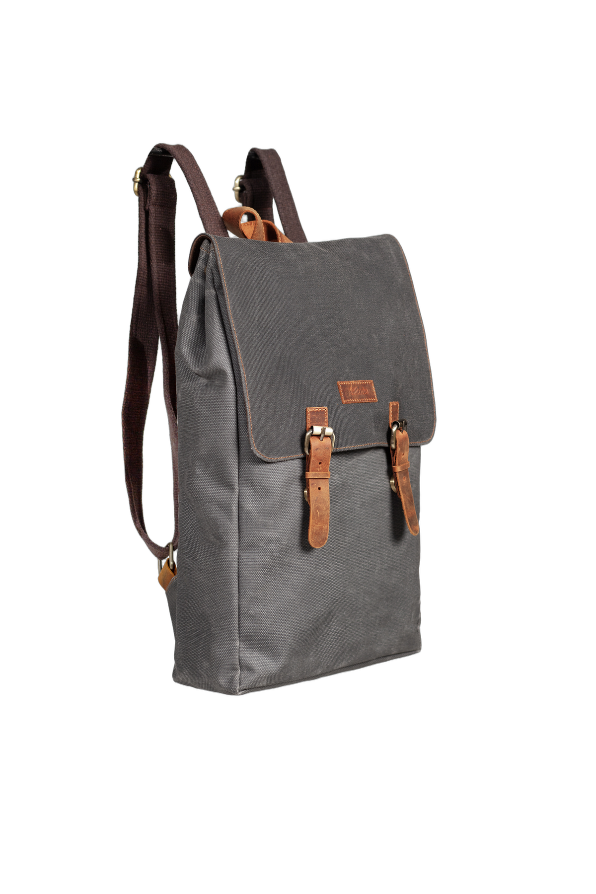 Gillario DESIGN02 15.6 Inch Gri Kanvas (Siyah Kanvas Kapak) Laptop Sırt Çantası - Görünüm 2