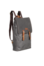 Gillario DESIGN02 15.6 Inch Gri Kanvas (Siyah Kanvas Kapak) Laptop Sırt Çantası - Görünüm 2
