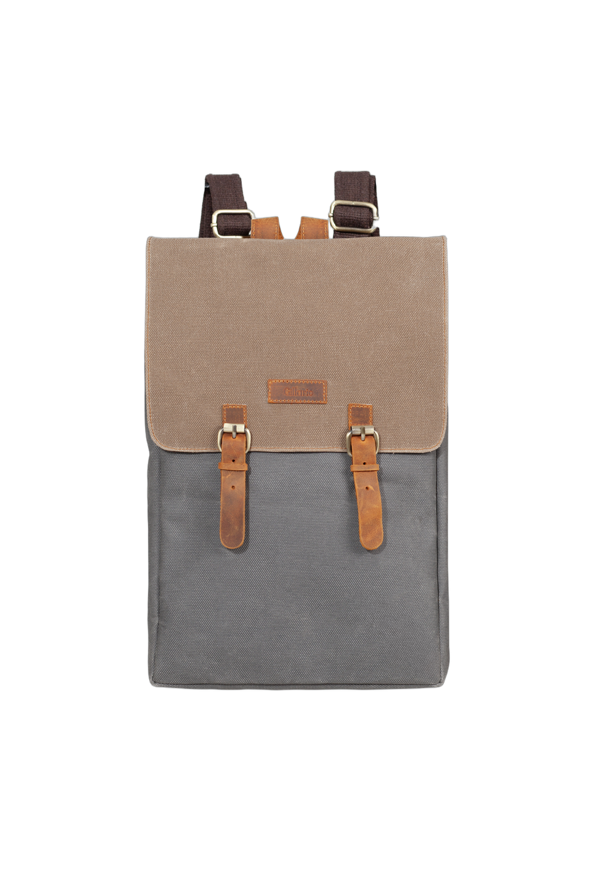 Gillario DESIGN02 15.6 Inch Gri Kanvas (Vizon Kapak) Laptop Sırt Çantası - Görünüm 1