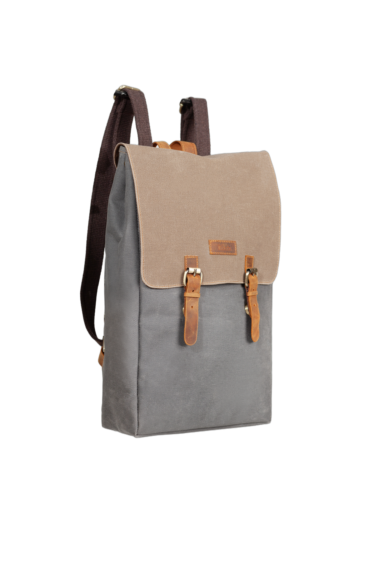 Gillario DESIGN02 15.6 Inch Gri Kanvas (Vizon Kapak) Laptop Sırt Çantası - Görünüm 2