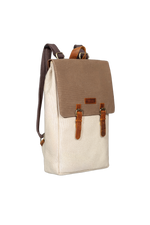 Gillario DESIGN02 15.6 Inch Bej Kanvas (Vizon Kapak) Laptop Sırt Çantası - Görünüm 2
