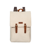 Gillario DESIGN02 15.6 Inch Bej Kanvas Laptop Sırt Çantası - Görünüm 1