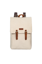 Gillario DESIGN02 15.6 Inch Bej Kanvas Laptop Sırt Çantası - Görünüm 1
